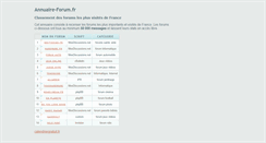 Desktop Screenshot of annuaire-forum.fr